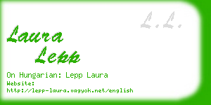 laura lepp business card